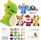 6 Pack Christmas Crochet Kit for Beginners Adults & Kids, Animal Crochet Patterns with Video Tutorial, DIY Starter Kit Includes Yarn, Hook, Gift for Craft Lovers